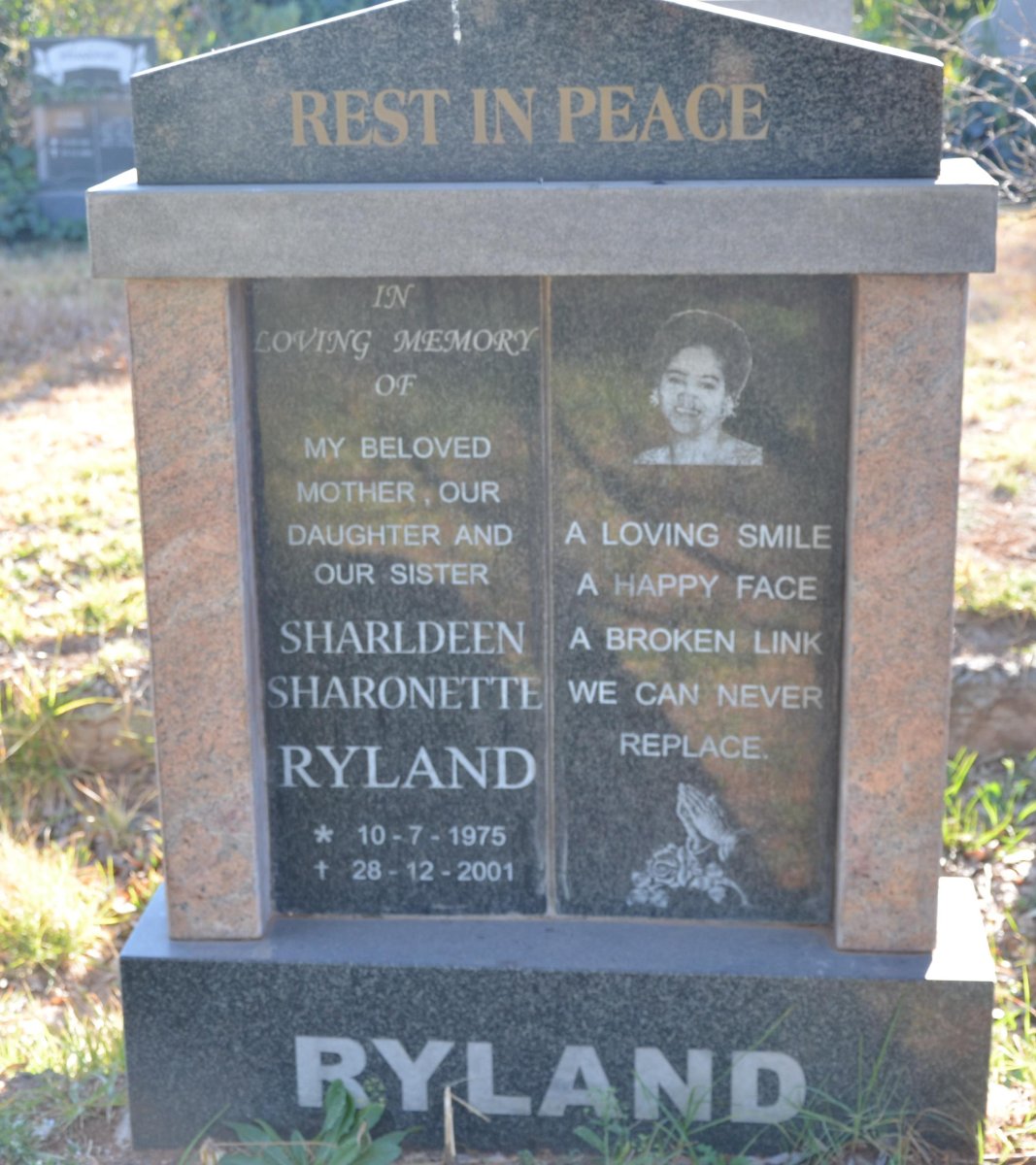 RYLAND Sharldeen Sharonette 1975-2001