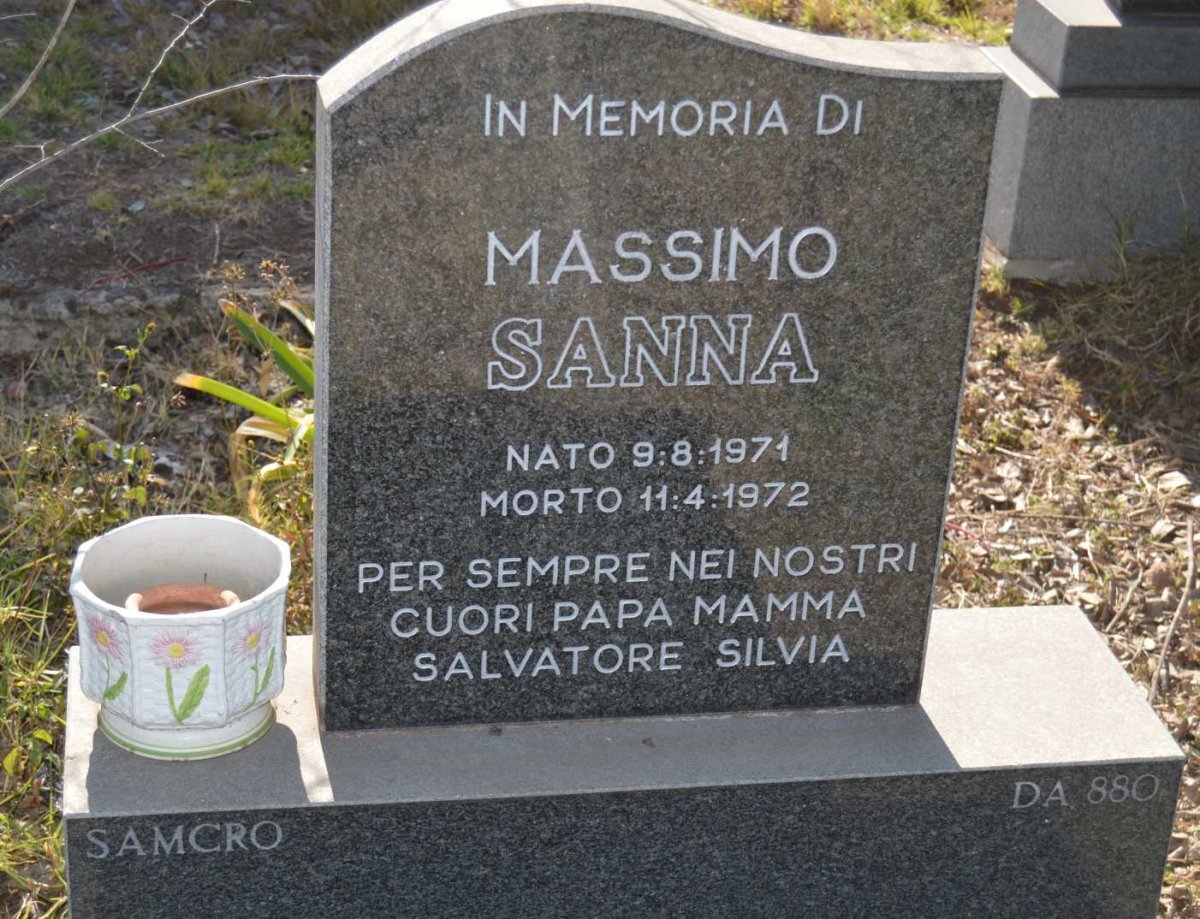 SANNA Massimo 1971-1972