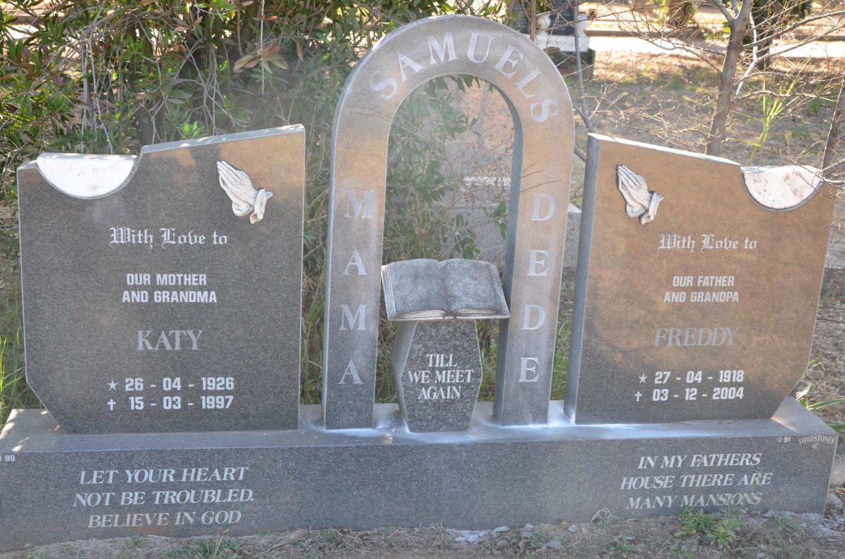 SAMUELS Freddy 1918-2004 &amp; Katy 1926-1997