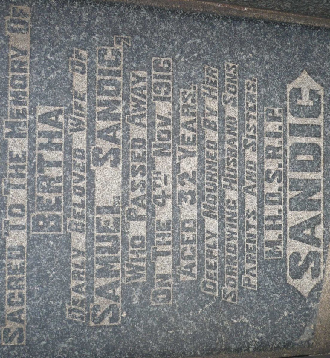 SANDIG Bertha -1916