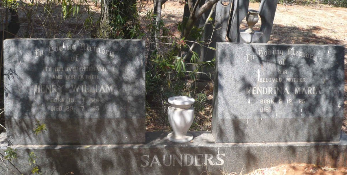 SAUNDERS Henry William 1924-1985 &amp; Hendrina Maria 1925-