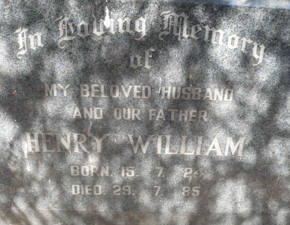 SAUNDERS Henry William 1924-1985 &amp; Hendrina Maria 1925-