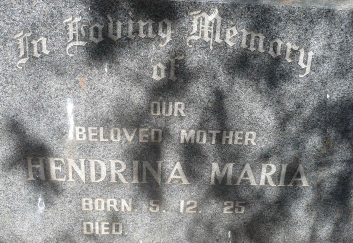 SAUNDERS Henry William 1924-1985 &amp; Hendrina Maria 1925-