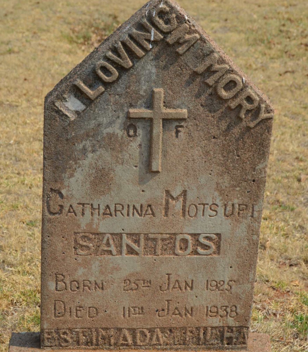 SANTOS Catharina Motsupi 1925-1938