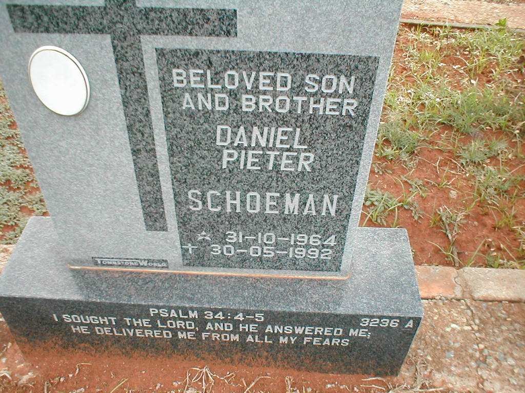 SCHOEMAN Daniel Pieter 1964-1992