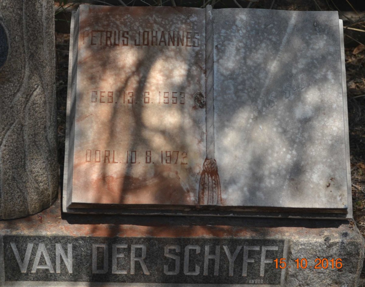 SCHYFF Petrus Johannes, van der 1959-1972
