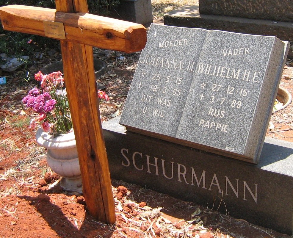 SCHÜRMANN Wilhelm H. E. 1915-1989 &amp; Johanna H. 1915-1965