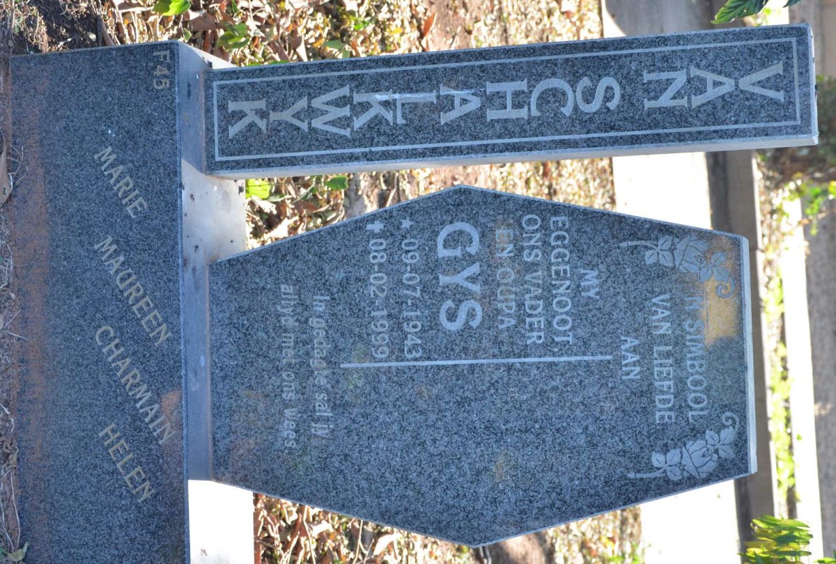 SCHALKWYK Gys, van 1943-1999