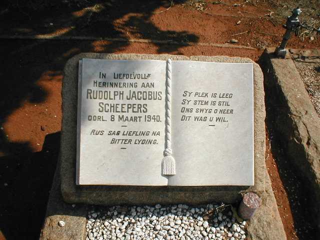 SCHEEPERS Rudolph Jacobus -1940