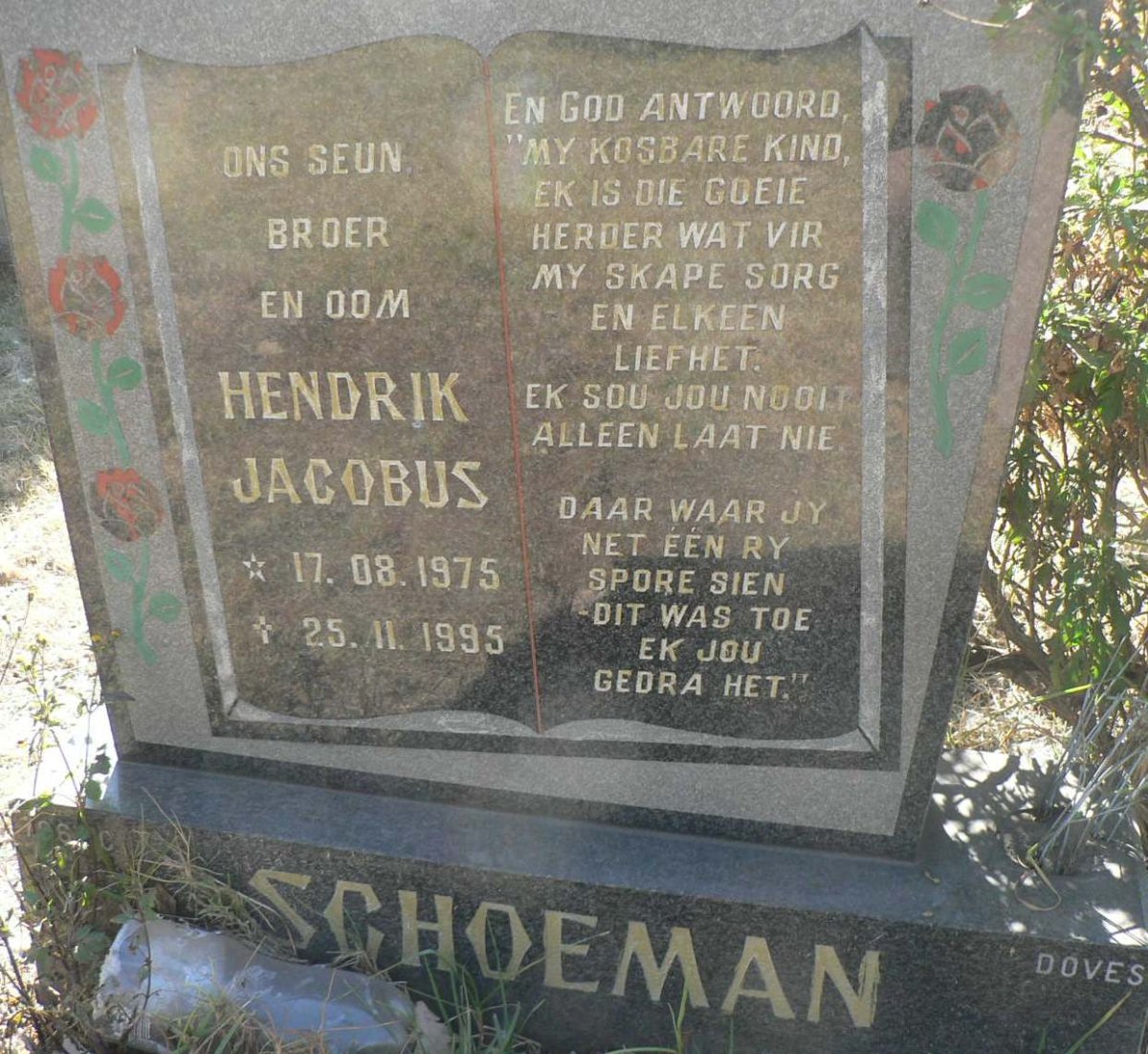 SCHOEMAN Hendrik Jacobus 1975-1995