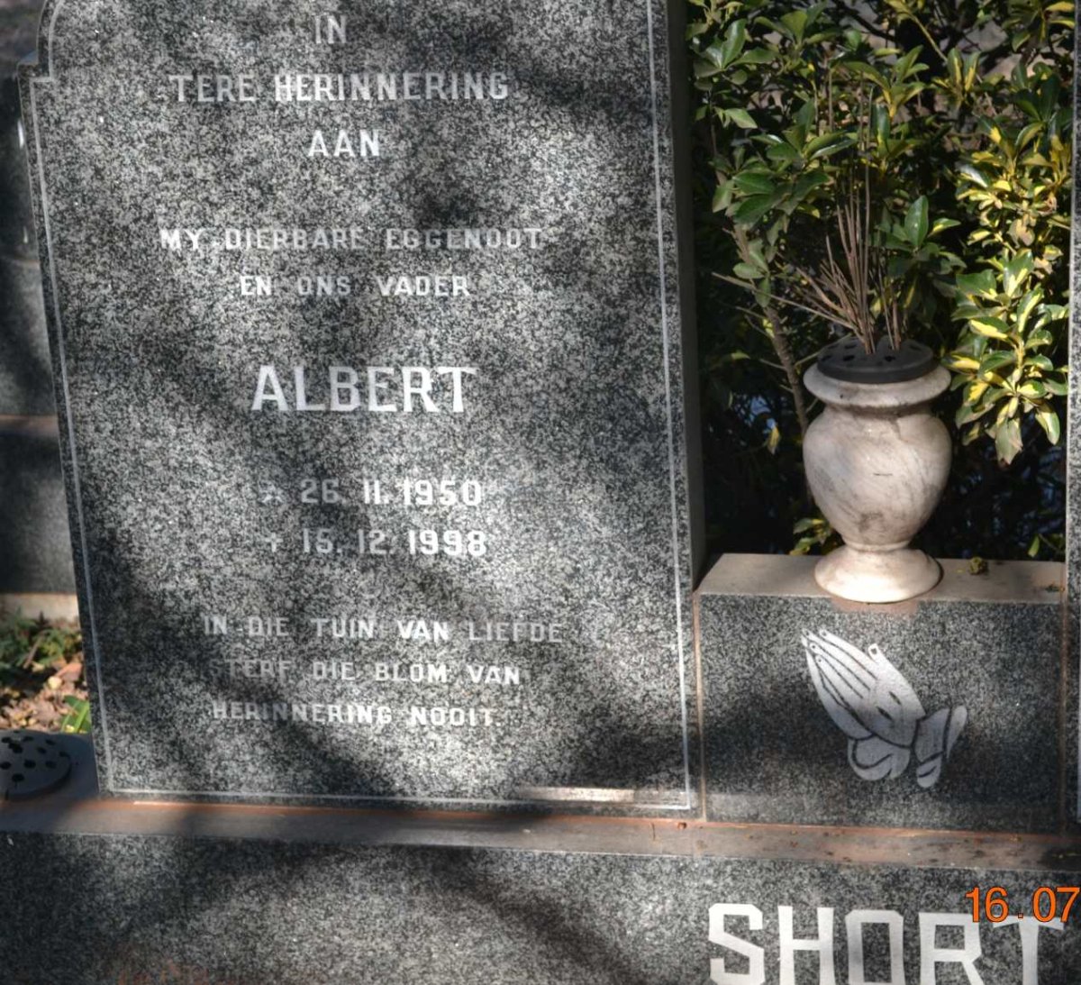SHORT Albert 1950-1998