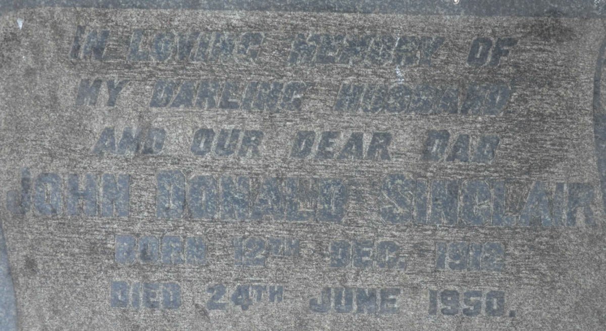 SINCLAIR John Donald 1912-1950