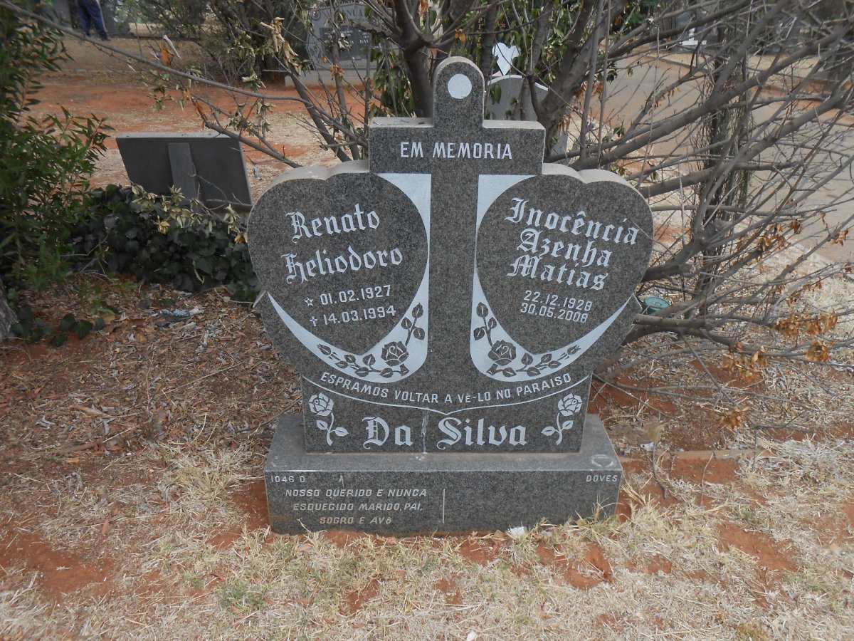 SILVA Inocência Azenha Matias, da 1928-2008 &amp; Renato Heliodoro 1927-1994