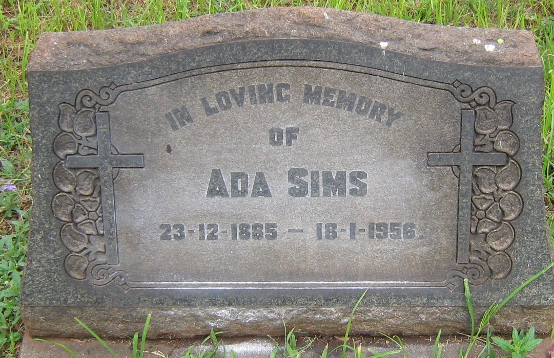 SIMS Ada 1885-1956