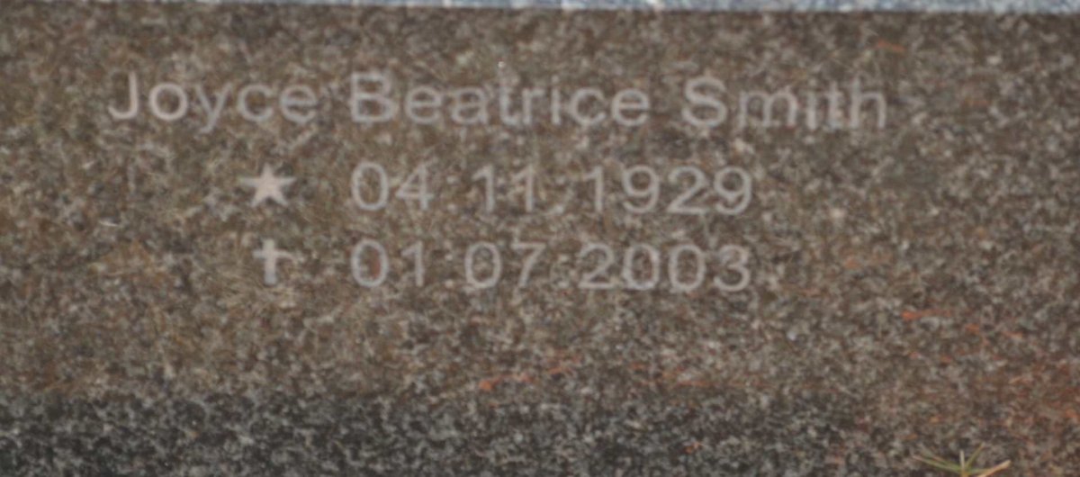 SMITH Joyce Beatrice 1929-2003
