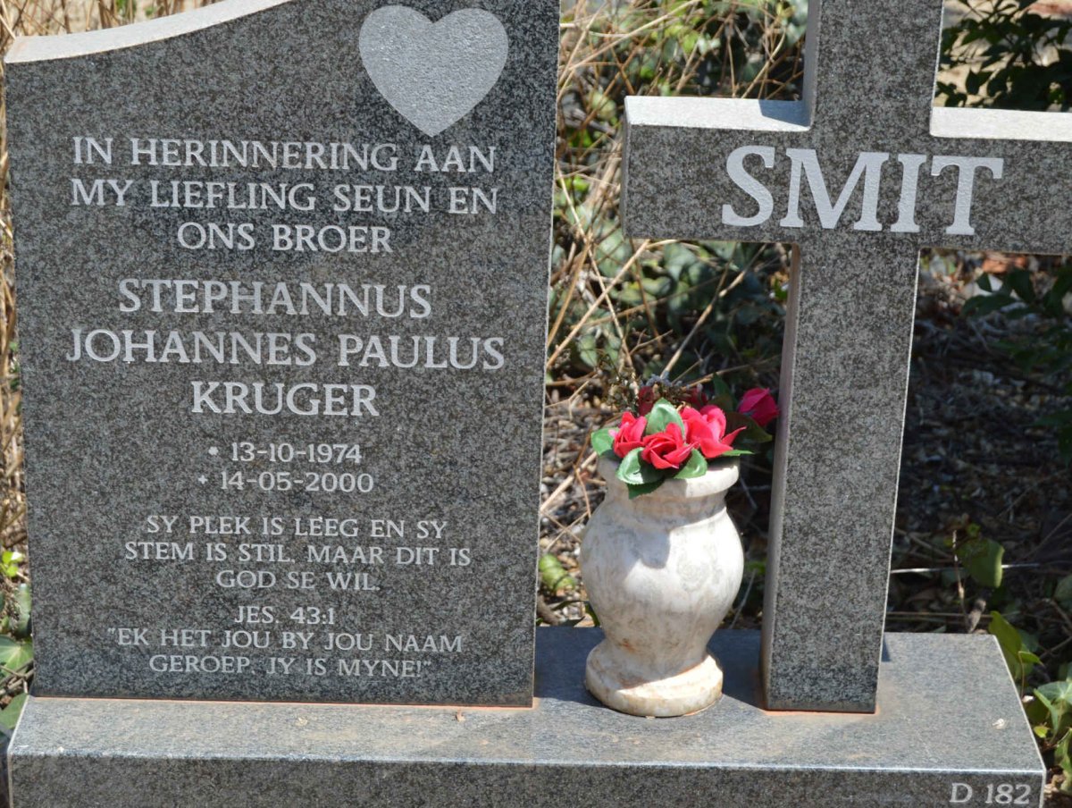 SMIT Stephanus Johannes Paulus Kruger 1974-2000