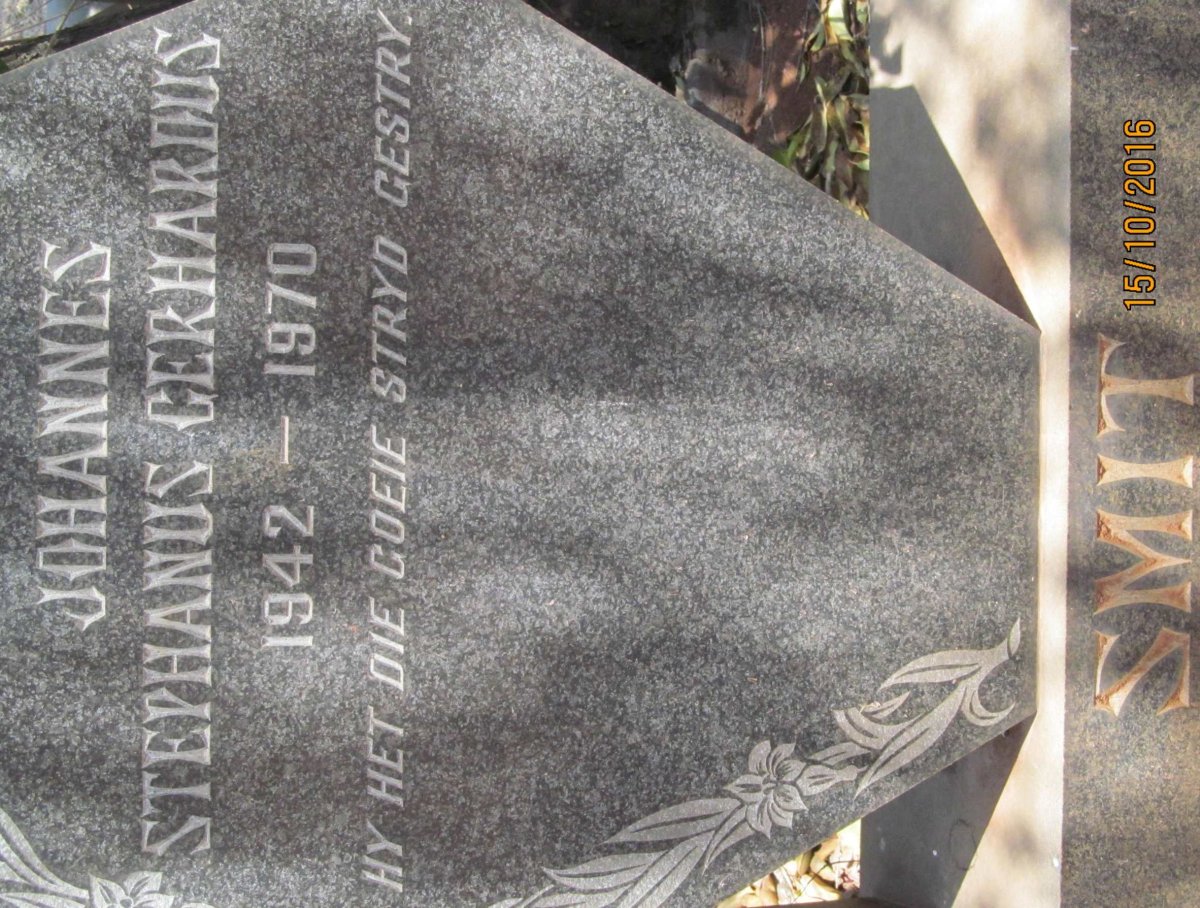 SMIT Johannes Stephanus Gerhardus 1942-1970