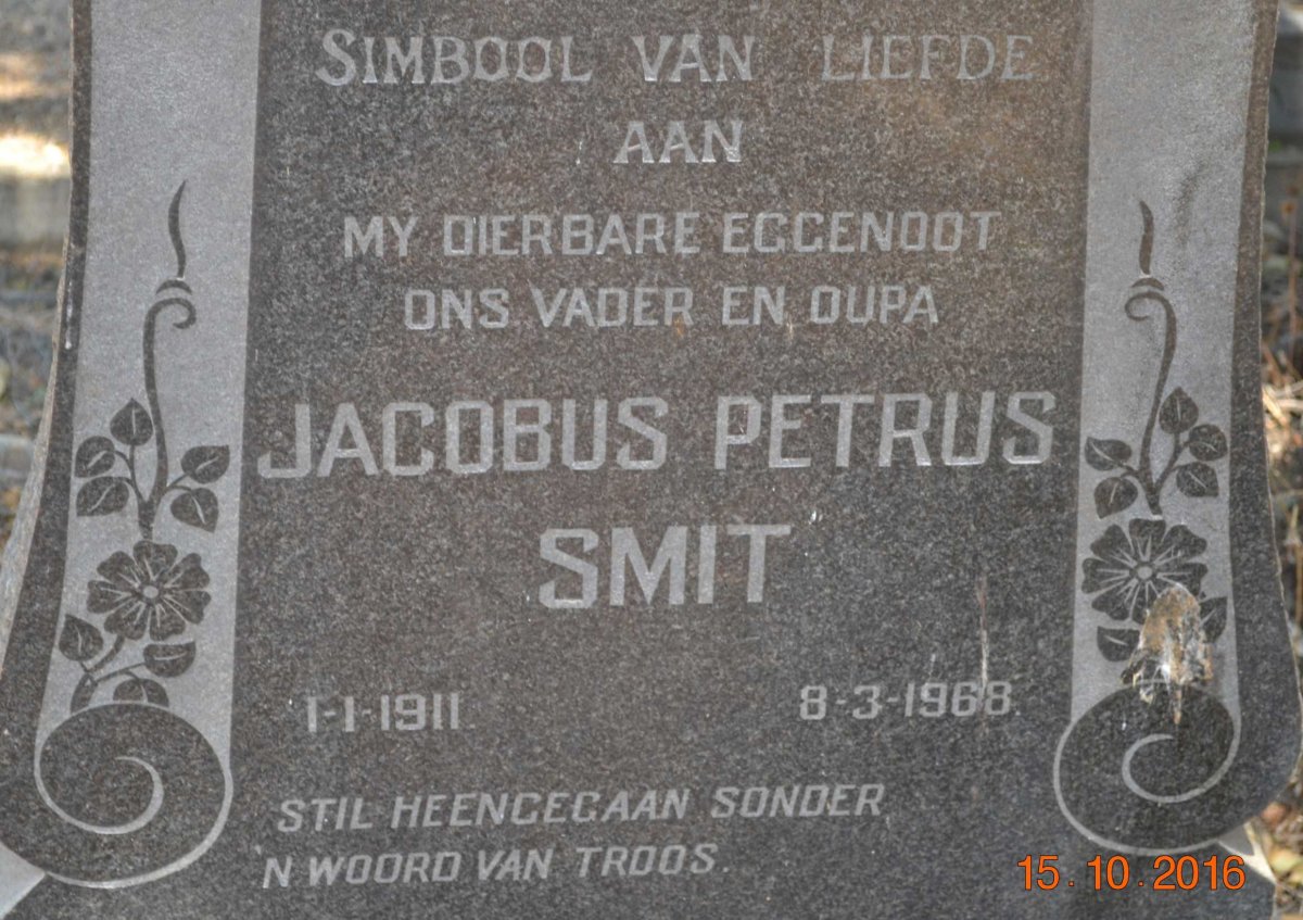SMIT Jacobus Petrus 1911-1968