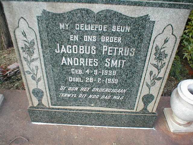 SMIT Jacobus Petrus Andries 1939-1959