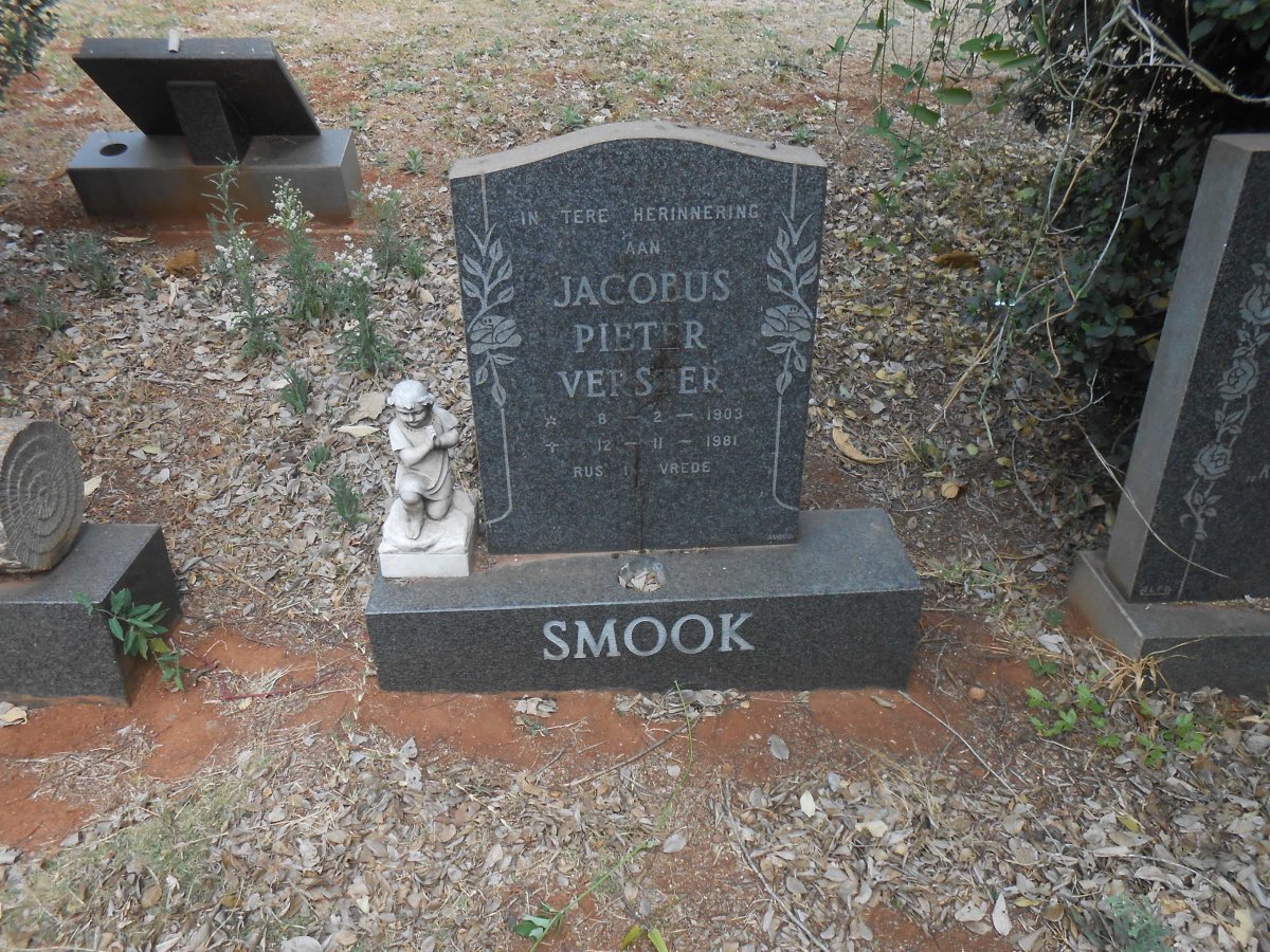 SMOOK Jacobus Pieter Verster 1903-1981