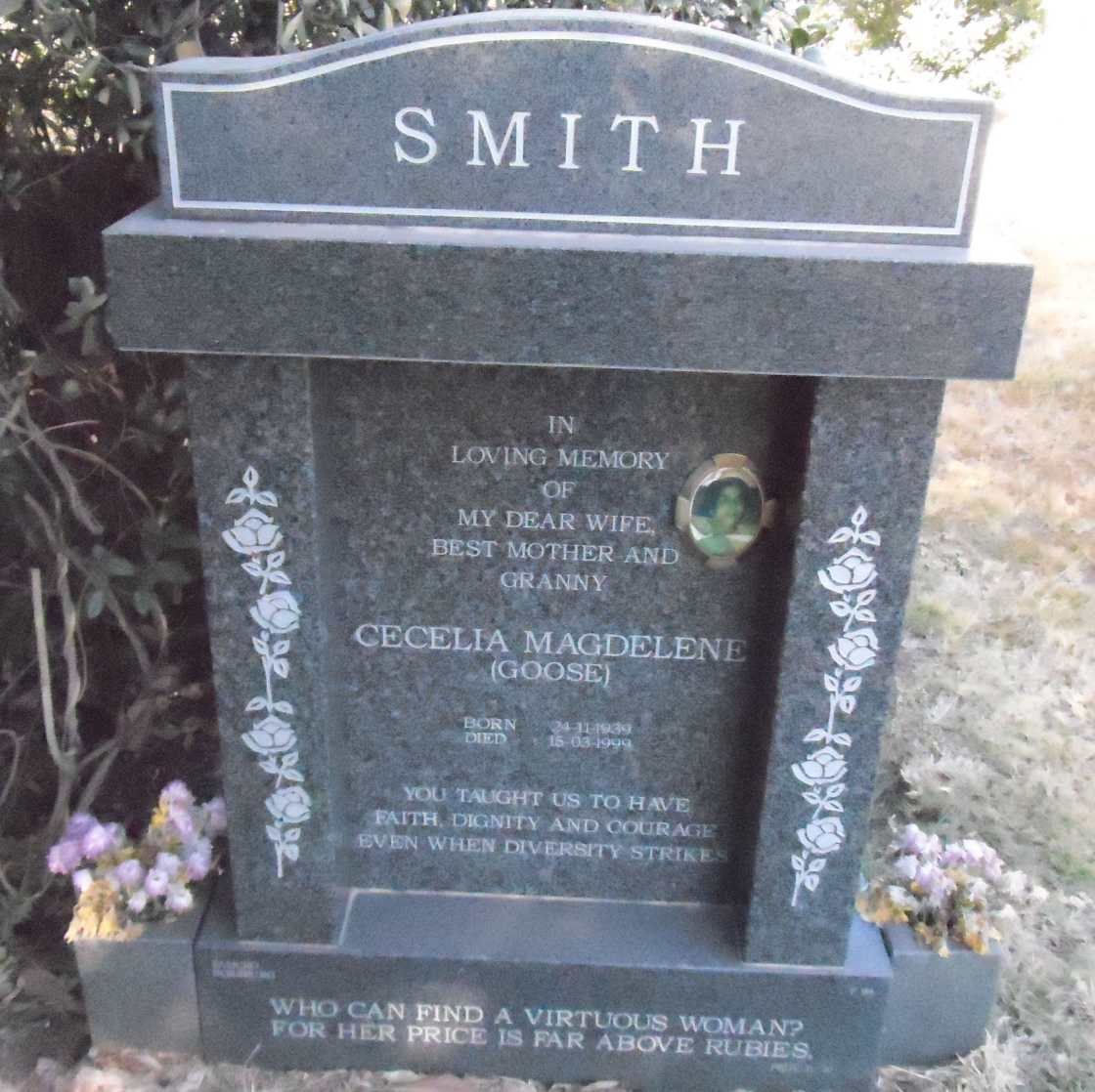 SMITH Cecelia Magdelene nee GOOSE 1939-1999