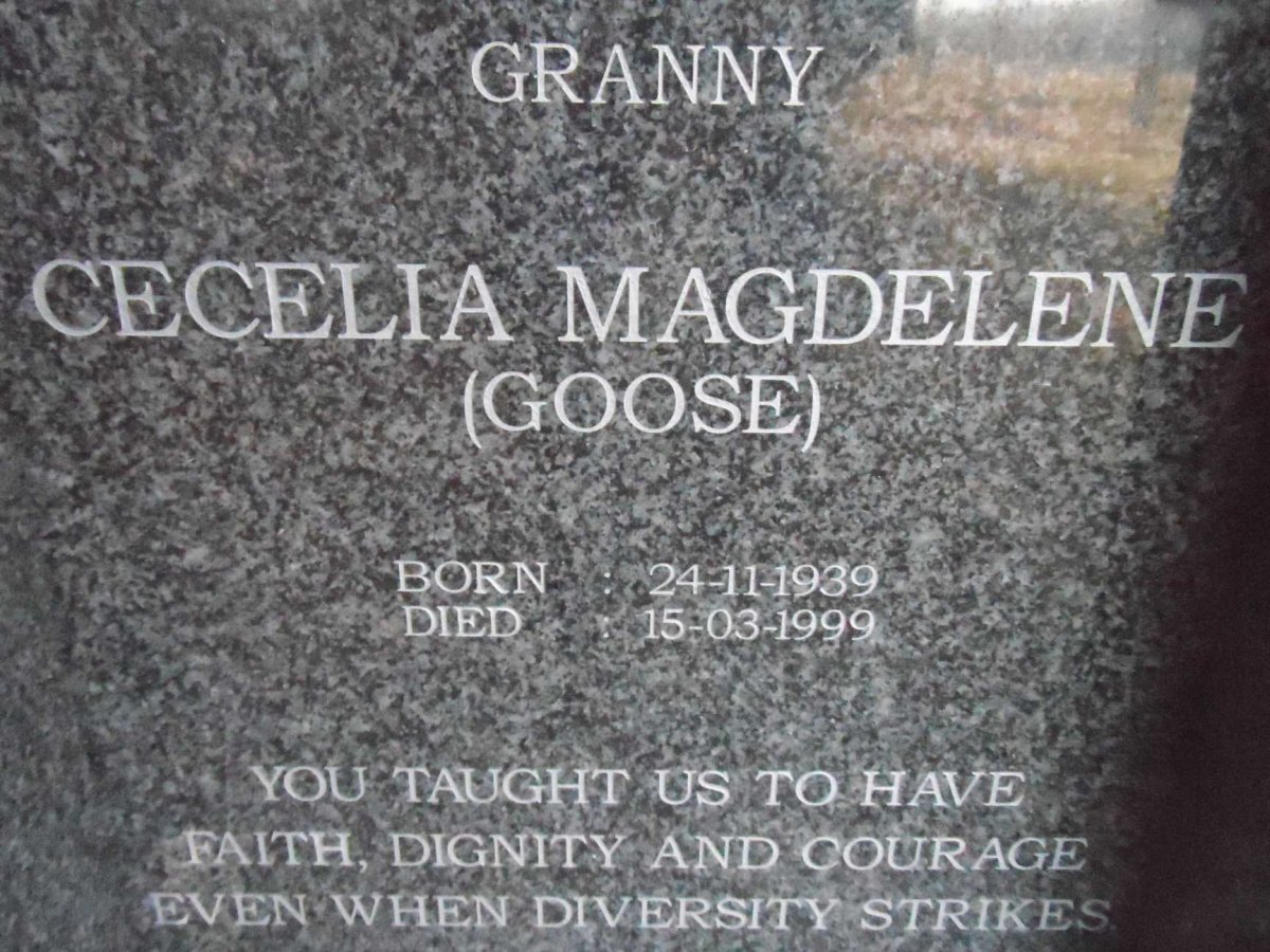 SMITH Cecelia Magdelene 1939-1999