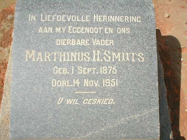SMUTS Marthinus H. 1875-1951