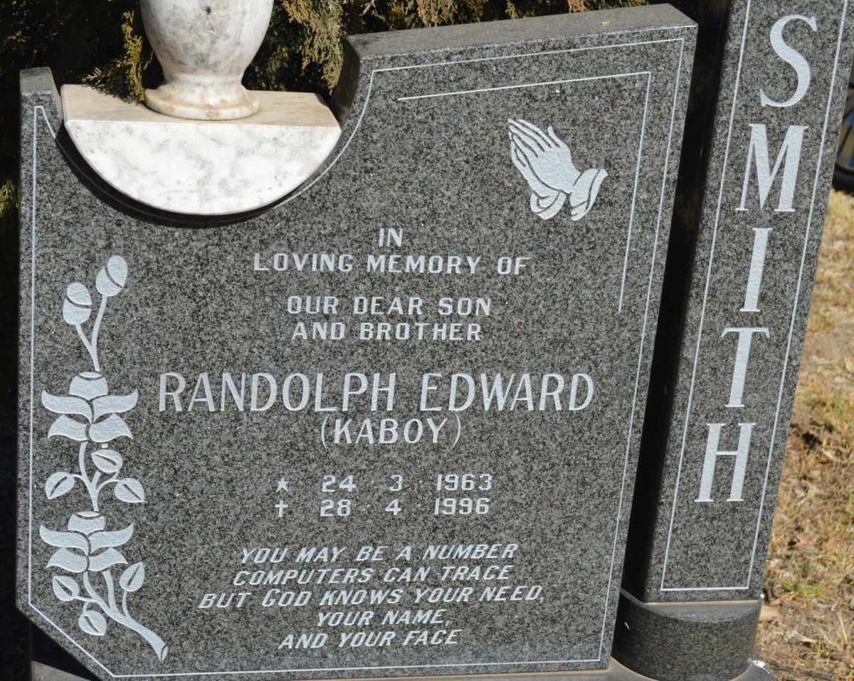 SMITH Randolph Edward 1963-1996