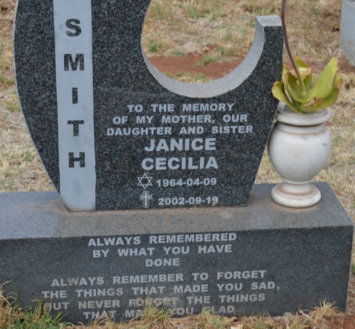 SMITH Janice Cecilia 1964-2002