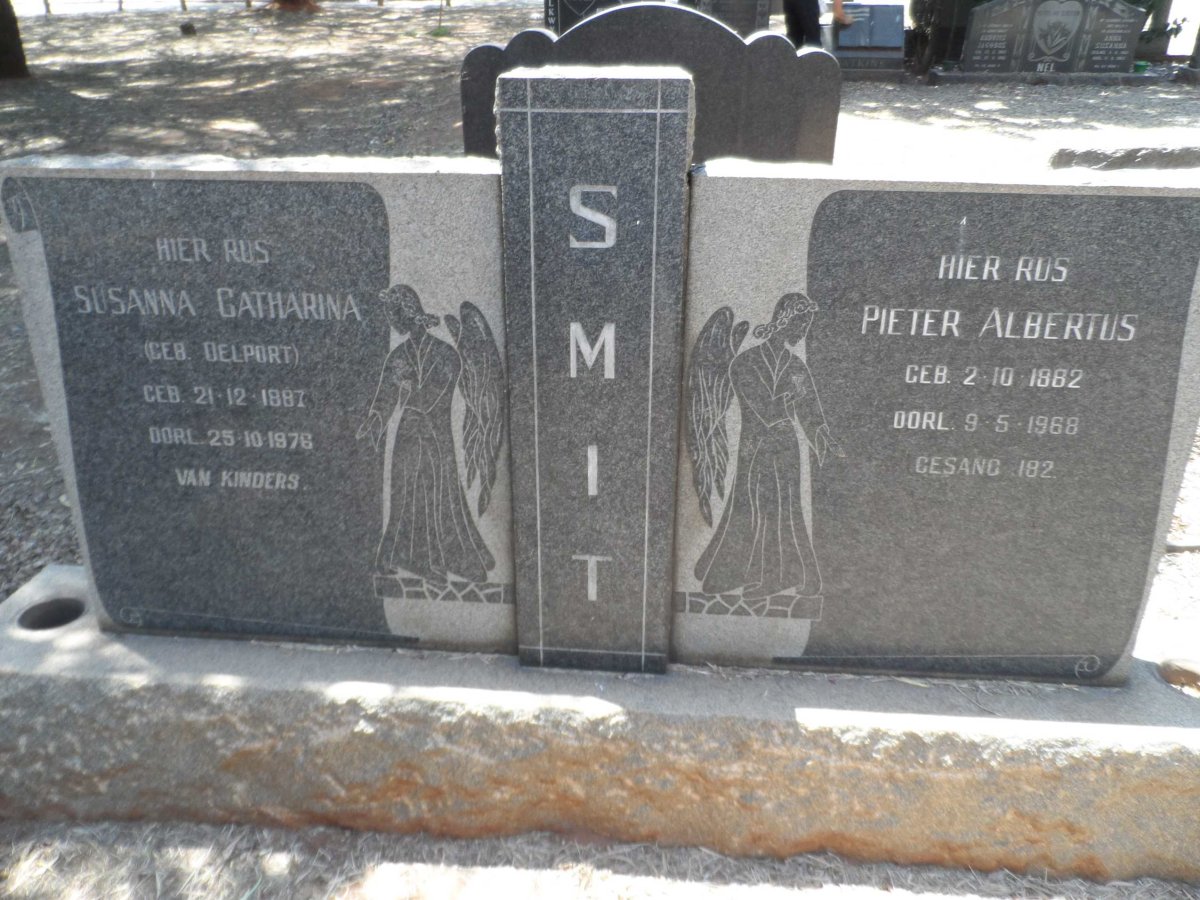 SMIT Pieter Albertus 1882-1968 &amp; Susanna Catharina DELPORT 1887-1976