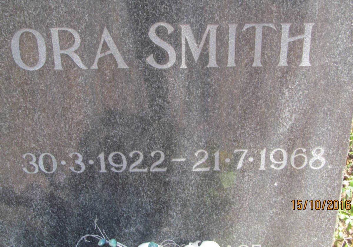 SMITH Ora 1922-1968
