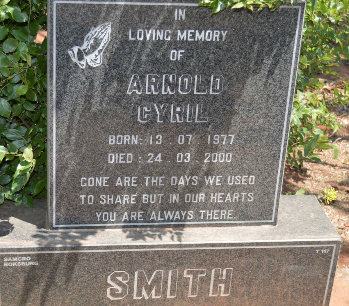 SMITH Arnold Cyril 1977-2000