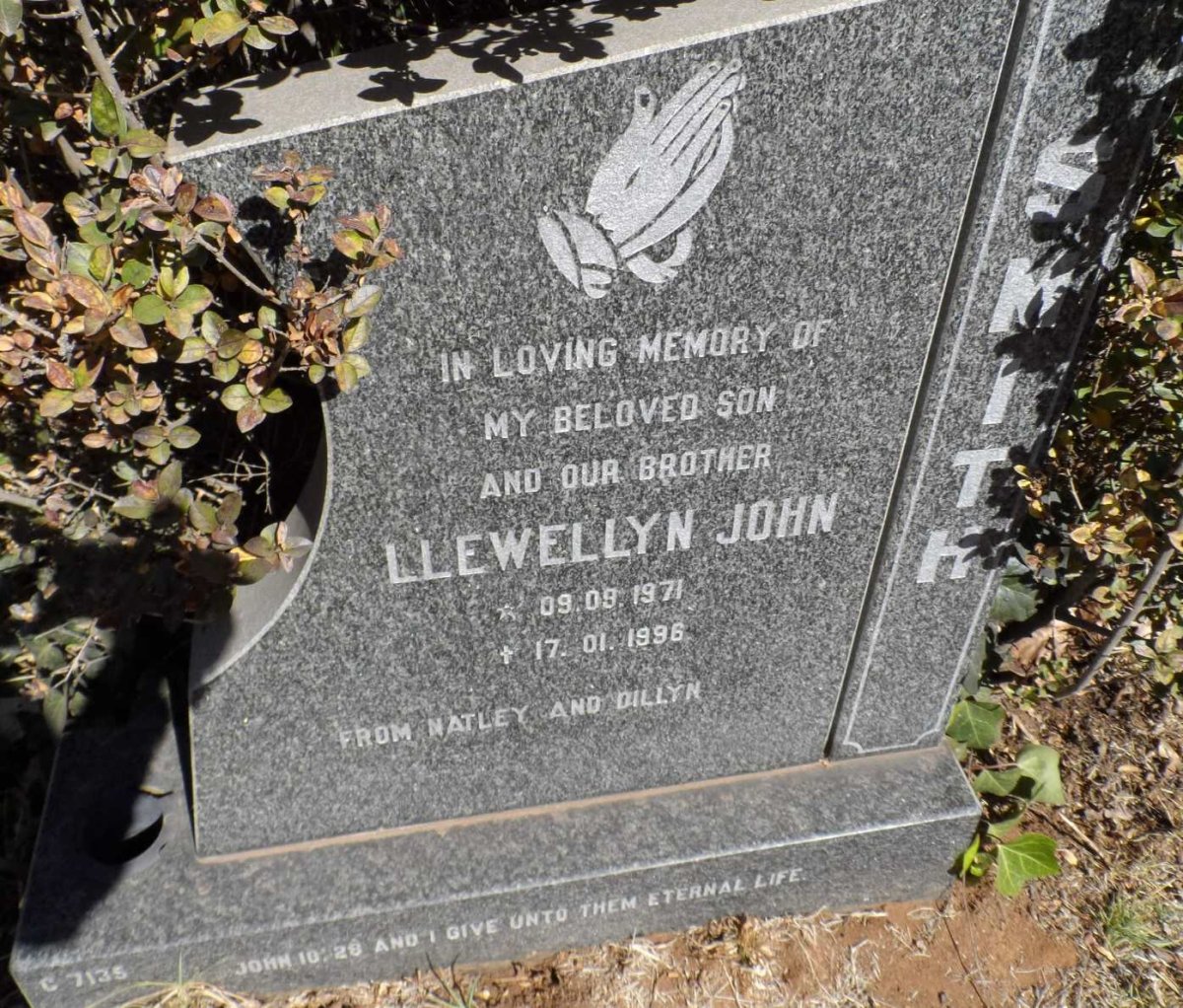 SMITH Llewellyn John 1971-1996