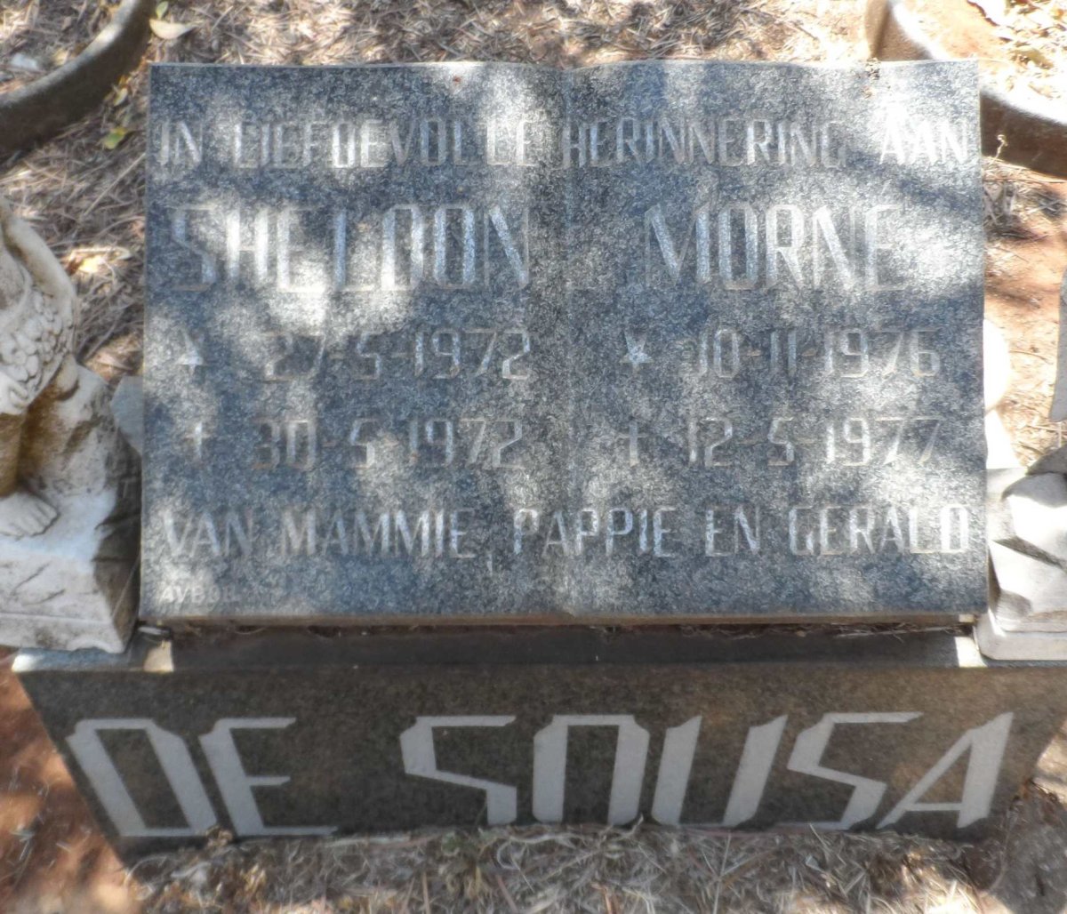 SOUSA Sheldon, de 1972-1972 :: DE SOUSA Morné 1976-1977