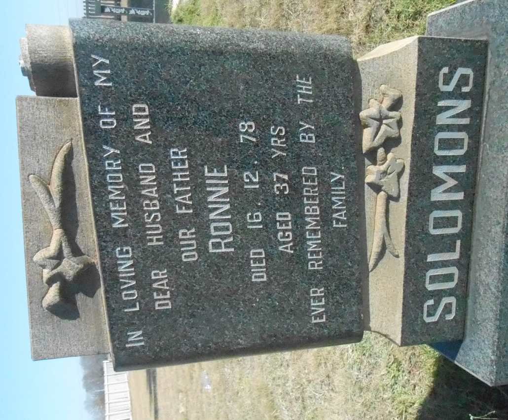SOLOMONS Ronnie -1978