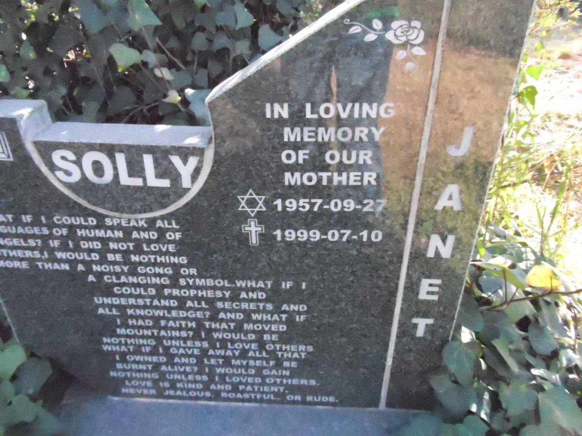 SOLLY Janet 1957-1999
