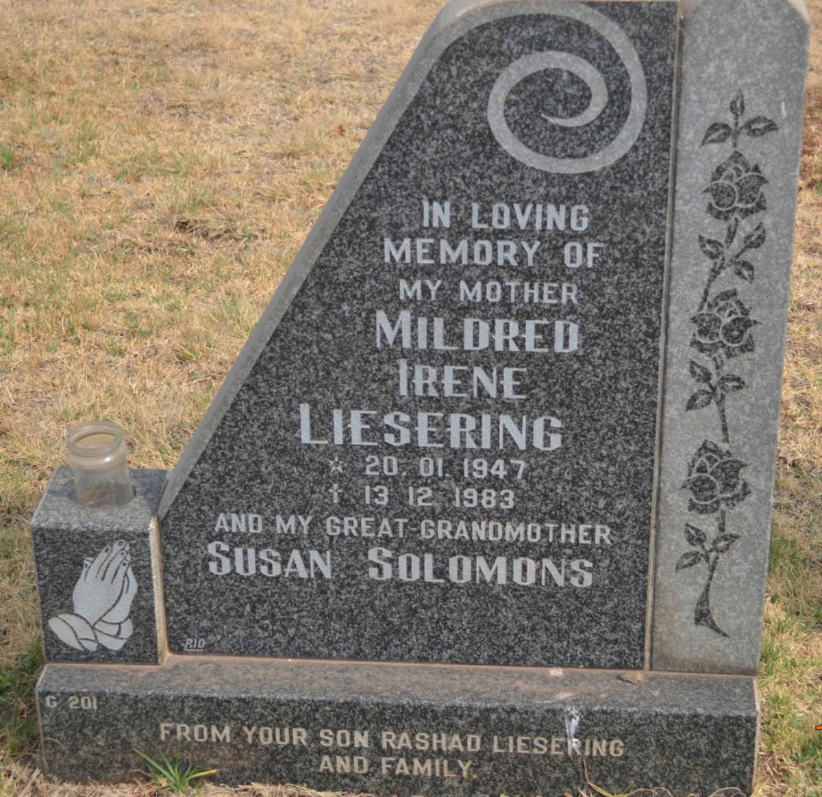 SOLOMONS Susan :: LIESERING Mildred Irene 1947-1983