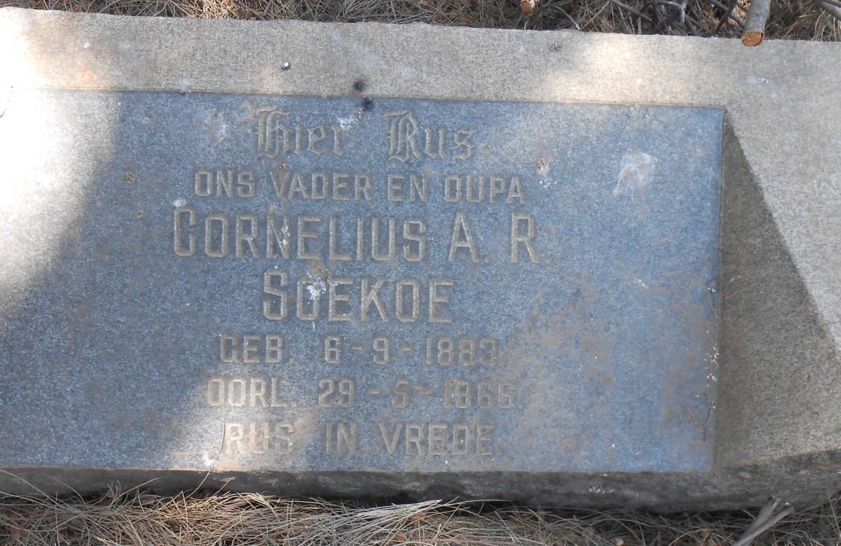 SOEKOE Cornelius A.R. 1883-1966