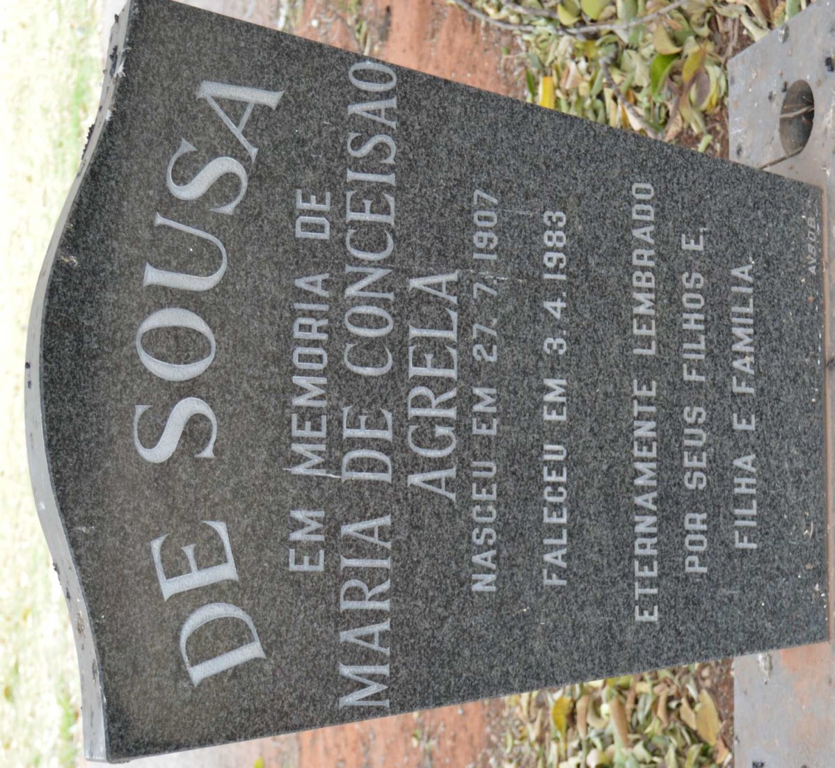 SOUSA Maria de Conceisao Agrela, de 1907-1983