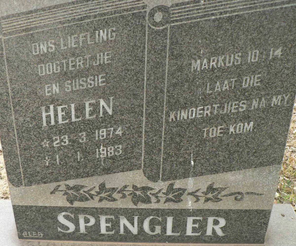 SPENGLER Helen 1974-1983