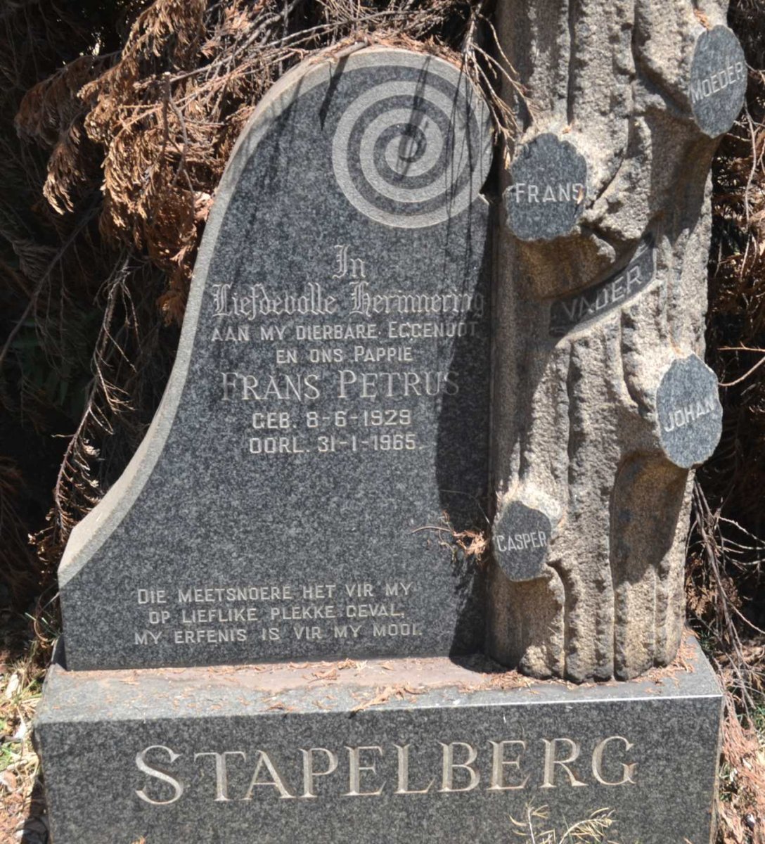 STAPELBERG Frans Petrus 1929-1965
