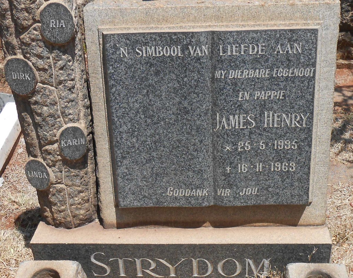 STRYDOM James Henry 1935-1963