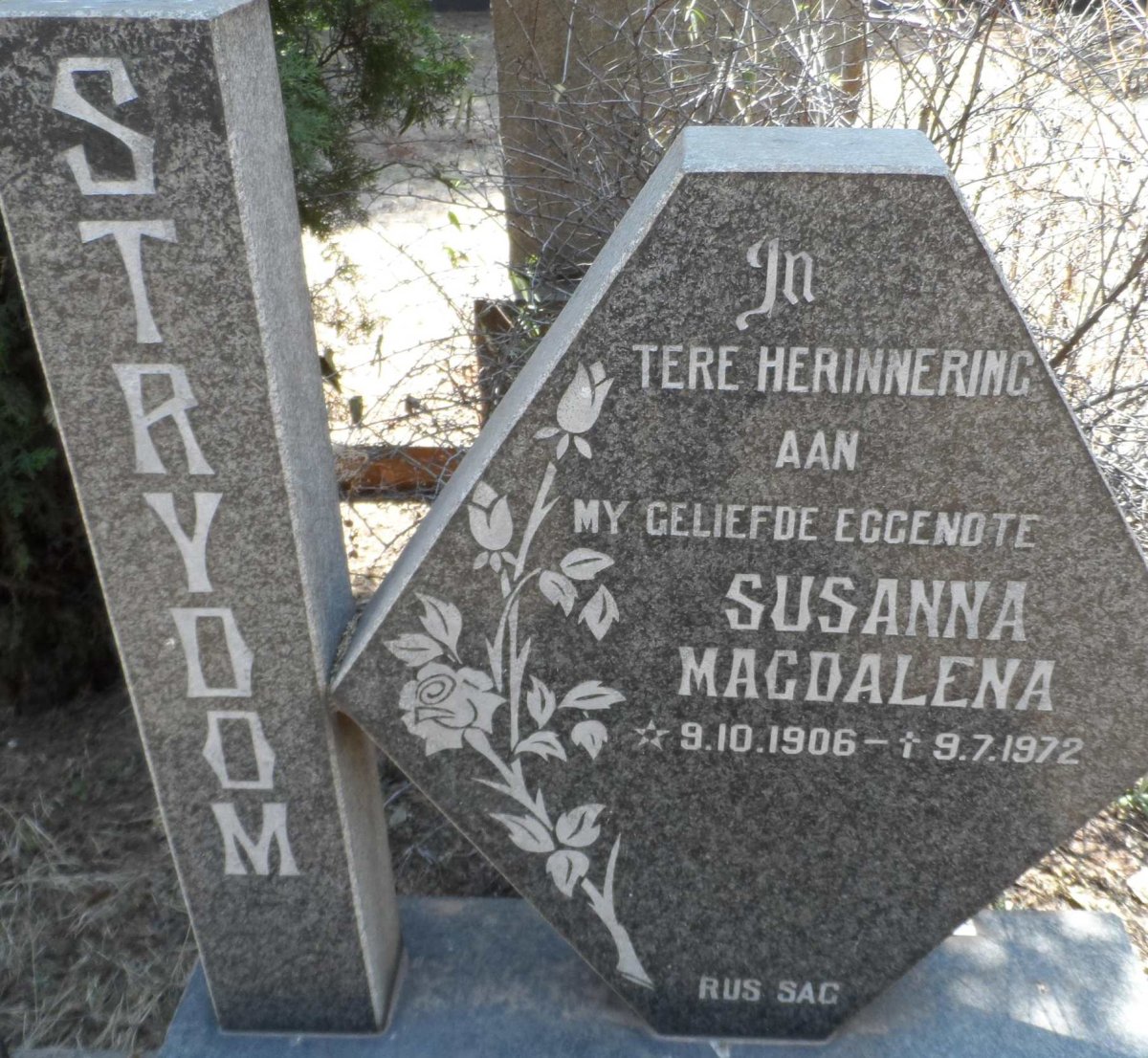 STRYDOM Susanna Magdalena 1906-1972