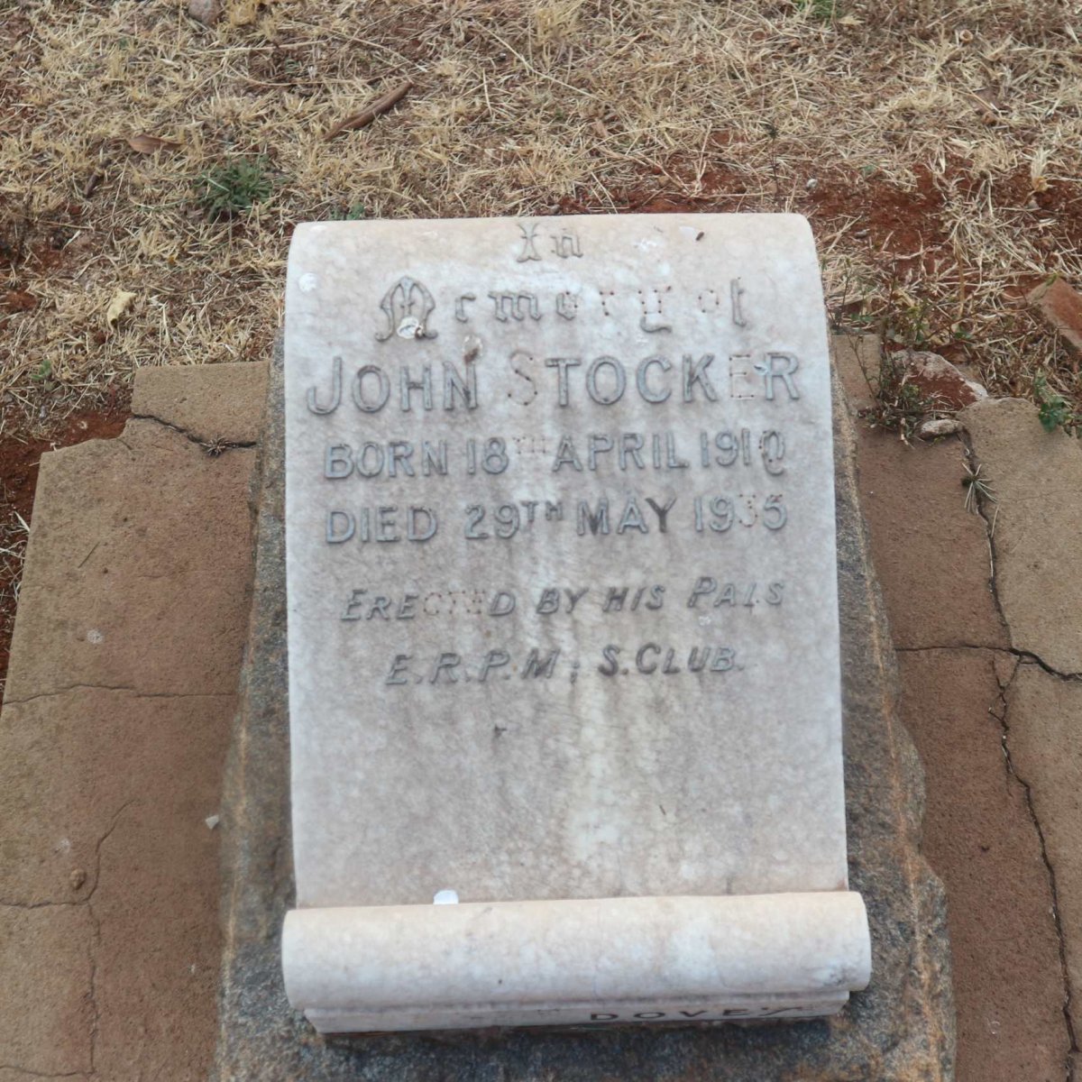 STOCKER John 1910-1935