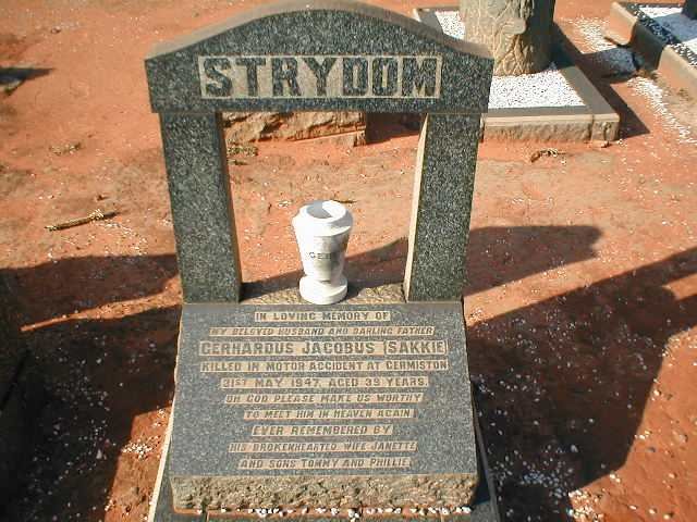 STRYDOM Gerhardus Jacobus -1947