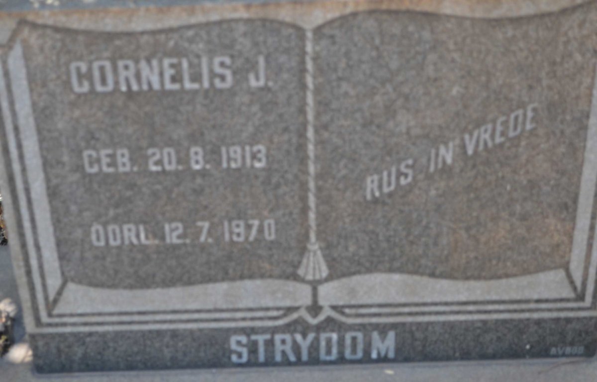 STRYDOM Cornelis J. 1913-1970