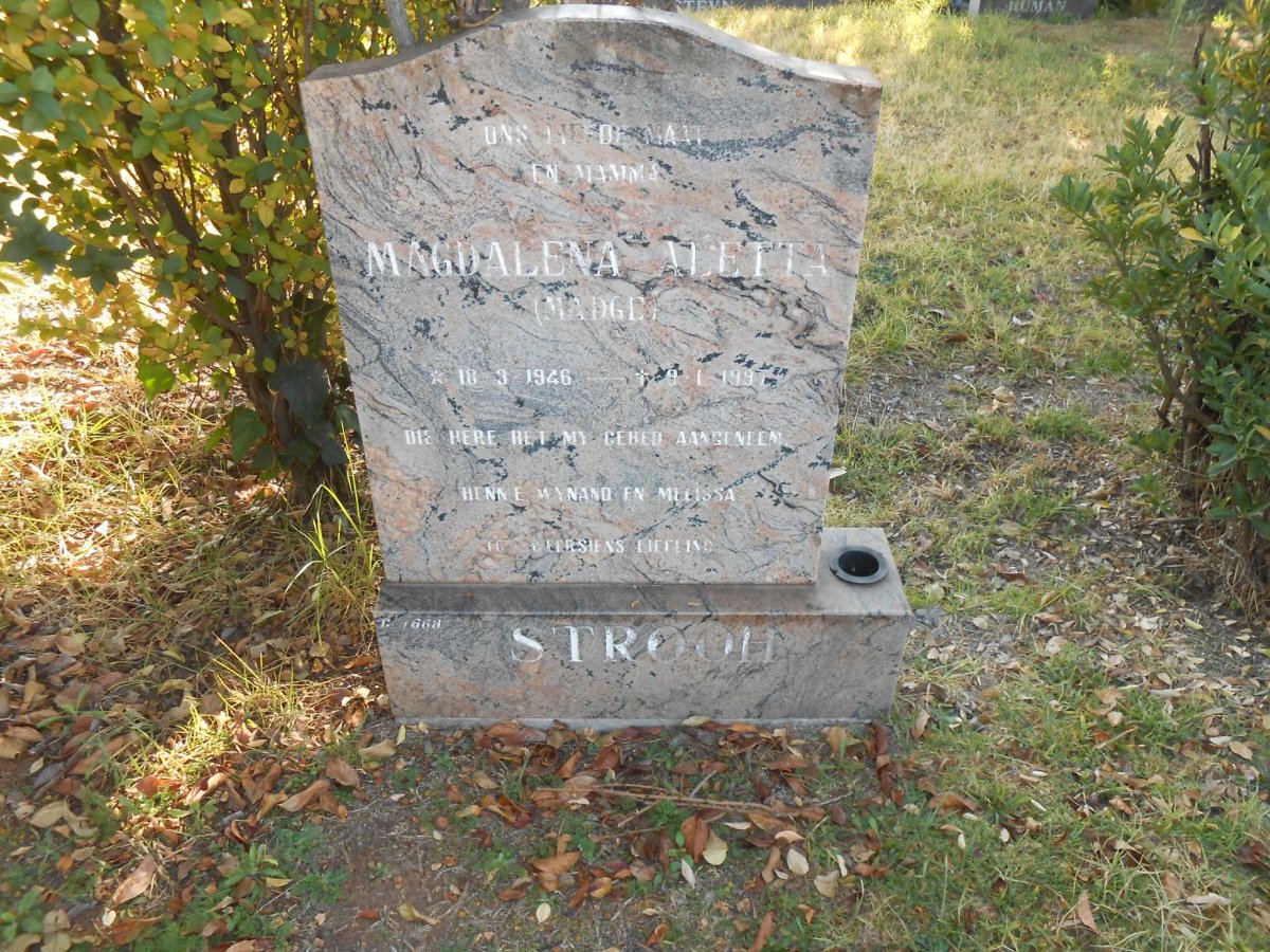 STROOH Magdalena Aletta 1946-1997