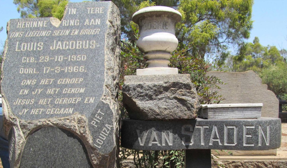 STADEN Louis Jacobus, van 1950-1966
