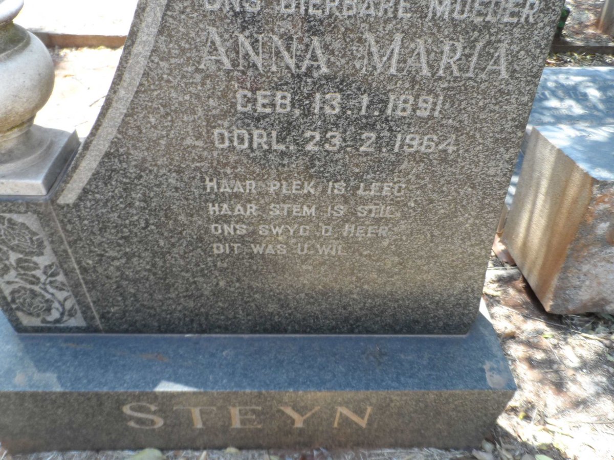 STEYN Anna Maria 1891-1964