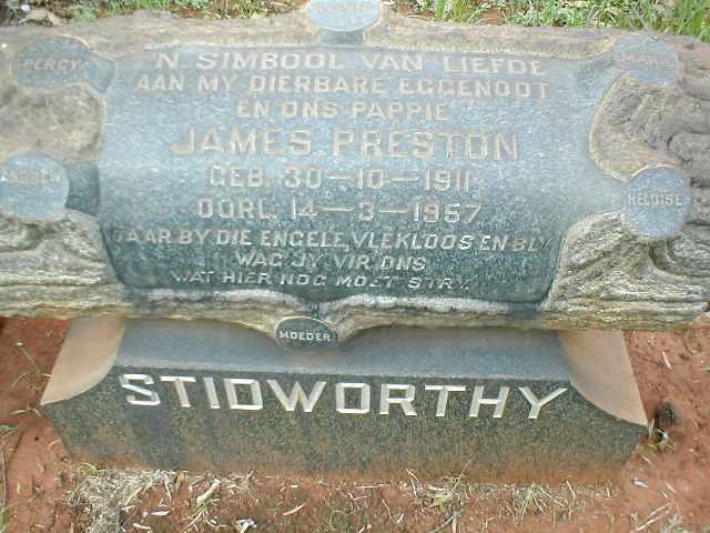 STIDWORTHY James Preston 1911-1957